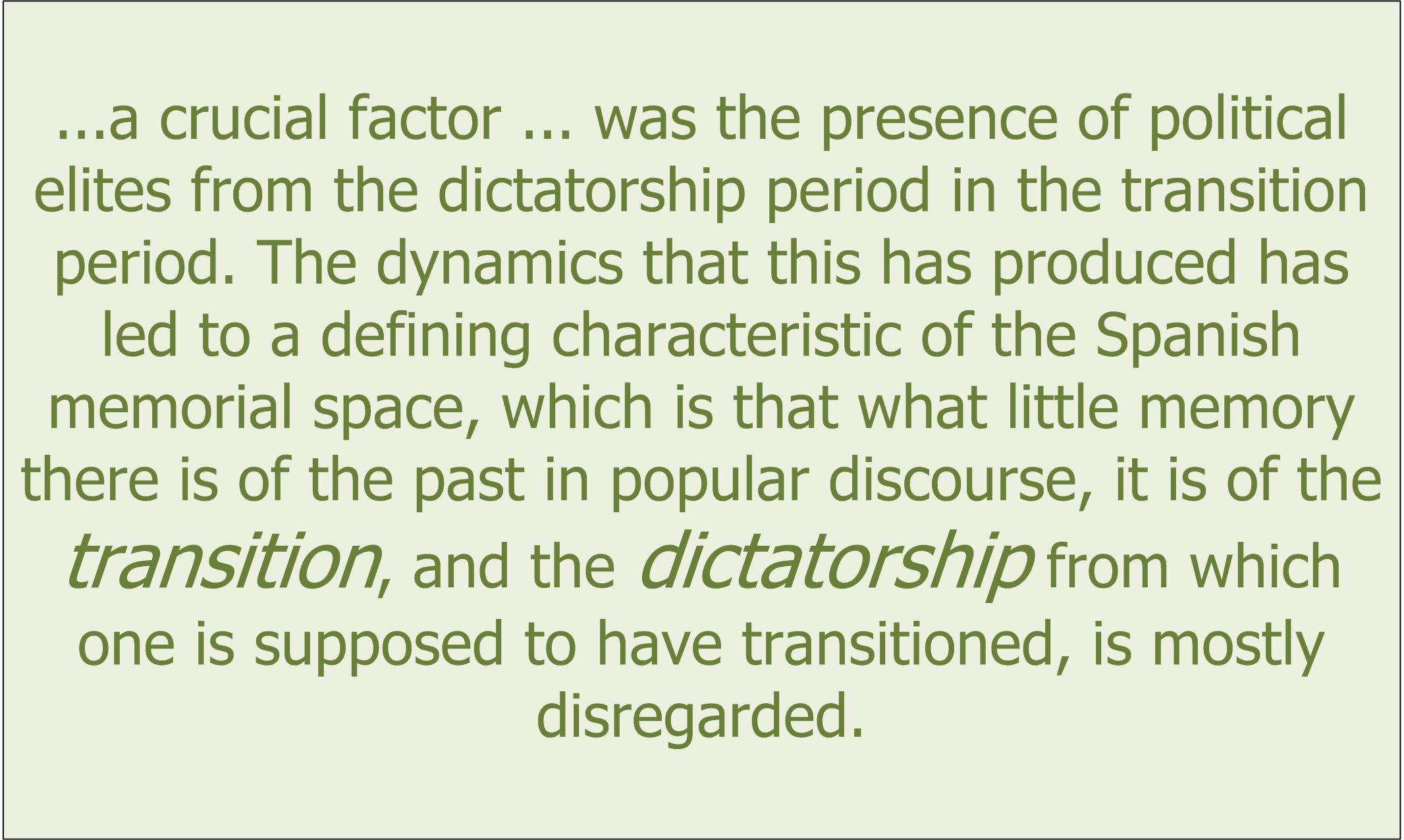 Spanish D2 1 blog transition and dictatorship quote